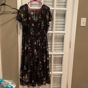 Torrid Plus Floral Midi Dress- 2x